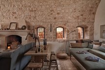 Masseria Petrarolo_Wohnzimmer mit Kamin